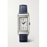 Jaeger-LeCoultre - Reverso One Duetto 40mm X 20mm Stainless Steel, Diamond And Alligator Watch - Silver
