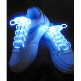 Tech Zebra Blue - Blue Light-Up LED Shoelace