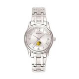 "Women's Bulova Silver SUNY Brockport Golden Eagles Stainless Steel Quartz Watch"