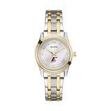 Women's Bulova Silver/Gold Eastern Kentucky Colonels Classic Two-Tone Round Watch