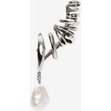 Silver River Pearl Ear Cuff - Metallic - Alexander McQueen Earrings