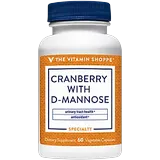 Cranberry with D-Mannose - Antioxidant Support for Urinary Tract Health (60 Vegetarian Capsules)