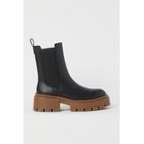 H & M - Platform Chelsea-style Boots - Black