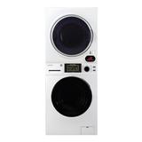 Equator Digital Touch Apartment 110V Set 18lbs Washer+Vented 3.5cf Sensor Dryer | Wayfair 835+852