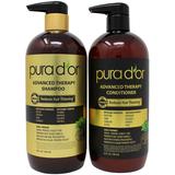 Pura d'or, Advanced Therapy Anti-Hair Thinning Shampoo & Conditioner Hair Set, 1 Set