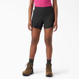 Dickies Women's Cooling Relaxed Fit Pull-On Shorts, 5'' - Black Size 8 (SRF400)