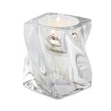 Sterno 80250 Lennox Candle Lamp - 3 1/2"L x 3 1/2"D x 4"H, Glass, Clear