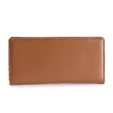 Sonoma Goods For Life Lambskin Leather RFID-Blocking Clutch Wallet, Beig/Green