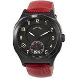 Prestige Quartz Red Leather Watch