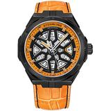 Legacy Automatic Orange Dial Mens Watch