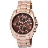 Multi-function Brown Dial Watch