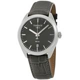 Pr100 Grey Dial Grey Leather Watch T1014101644100