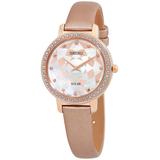 Crystal Mother Of Pearl Dial Watch - Metallic - Seiko Watches
