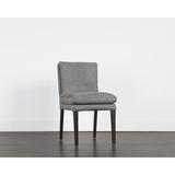 Corrigan Studio® KANSAS DINING CHAIR - BELFAST Gray Upholstered/Fabric in Brown, Size 36.0 H x 20.0 W x 25.0 D in | Wayfair
