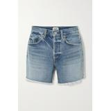 Citizens of Humanity - Annabelle Distressed Organic Denim Shorts - Blue