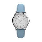 Timex Easy Reader 32 MM Women's Leather Strap Watch - TW2V25300JT, Size: Medium, Blue