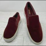 Michael Kors Shoes | Michael Michael Kors Women's Keaton Slip On Velvet Sneakers Size 5.5 $100 | Color: Gold/Purple | Size: 5.5