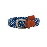 Men's Arnold Palmer Multi-Color Braided Belt, Navy/Multi Blue XL