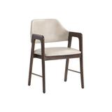 Lark Manor™ Bessinger MILTON DINING ARMCHAIR - Upholstered/Fabric in Brown, Size 32.0 H x 20.0 W x 25.0 D in | Wayfair