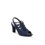 Wide Width Women's Cabaret Slingback by LifeStride in True Navy (Size 6 W)