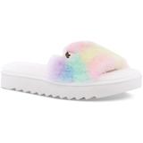 Fuzz-ah Pastel Slide Sandals - White - Ugg Flats