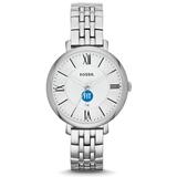 Women's Fossil Silver SUNY Fashion Institute of Technology Tigers Jacqueline Stainless Steel Watch