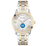 "Bulova Silver SUNY Fashion Institute of Technology Tigers Classic Two-Tone Round Watch"