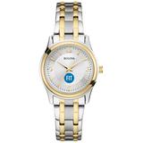 "Women's Bulova Silver SUNY Fashion Institute of Technology Tigers Classic Two-Tone Round Watch"