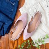 Madewell Shoes | Madewell Slingback Flats. | Color: Purple/Tan | Size: 8.5