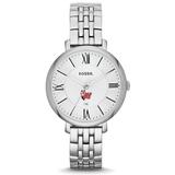 Women's Fossil Silver Marist Red Foxes Jacqueline Stainless Steel Watch