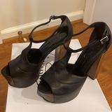 Jessica Simpson Shoes | Jessica Simpson Dany T-Strap Platform Sandal | Color: Black/Brown | Size: 8