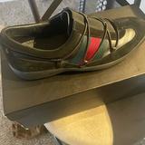 Gucci Shoes | Authentic Womens Gucci Vintage Suede Sneakers Size 7 | Color: Black | Size: 7