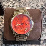 Michael Kors Accessories | Micheal Kors Womens Watch | Color: Gold/Orange | Size: Os