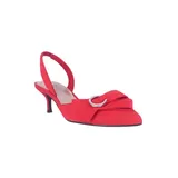 Impo Esme Sling Back Ornamented Bow Pumps, Red, 8.5