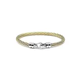 Charriol Ibiza Yellow Gold Pvd Cable Stainless Steel Clasp Bracelet