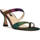 Padma Heeled Slide Sandals - White - Nine West Heels