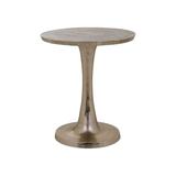 OROA Ledger Pedestal End Table Aluminum in Gray/Yellow, Size 19.0 H x 18.0 W x 18.0 D in | Wayfair RIC8720621606505