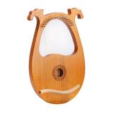 Lomana Lyre Harp 16 Strings Mahogany Body String Instrument, Size 15.4 H x 10.2 W x 1.1 D in | Wayfair JC554