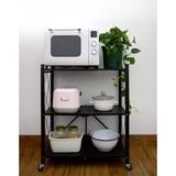 WS at Home Matsu 34.2 H x 28.3 W x 13.3 D Foldable Storage Shelves Wire/Metal in Black, Size 34.2 H x 28.3 W x 13.3 D in | Wayfair ATH-SHELV-B33