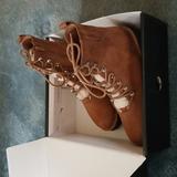 Nine West Shoes | Boots | Color: Brown/White | Size: 9.5