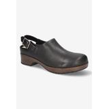 Extra Wide Width Women's Starlee Clog by Bella Vita in Black Leather (Size 7 1/2 WW)