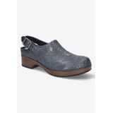Women's Starlee Clog by Bella Vita in Navy Tooled Leather (Size 9 M)