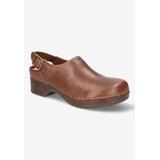 Extra Wide Width Women's Starlee Clog by Bella Vita in Camel Leather (Size 8 WW)