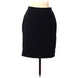 Sonia Rykiel Wool Pencil Skirt Knee Length: Blue Solid Bottoms - Women's Size 44