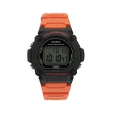 Men's Casio Orange & Black Digital Chronograph Watch - W219H-4AV, Size: Large