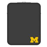 Black Michigan Wolverines Vertical Soft Sleeve Laptop Case