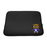 Black Kentucky Wildcats Mascot Soft Sleeve Laptop Case