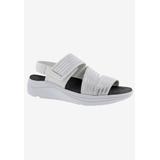 Women's Sutton Sandal by Drew in White Silver Combo (Size 6 M)