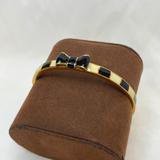 Kate Spade Jewelry | Kate Spade Creme, Black And Gold Bangle | Color: Black/Cream | Size: Os