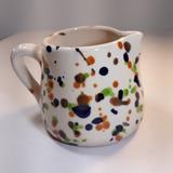 Anthropologie Dining | Anthropolige Ceramic Pitcher Made In Portugal Colorful | Color: Blue/White | Size: Os